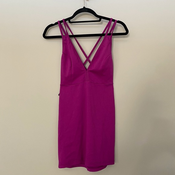 Nasty Gal Deep Trouble Bodycon Mini Dress NWT - Picture 4 of 9